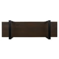 thumbnail image 6 of SAFAVIEH Euan 41.38 in. 5 Shelf Cross Back Etagere, Cocoa Walnut/Matte Black (41.4 in. W x 12.5 in. D x 70 in. H), 6 of 12