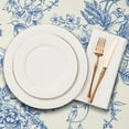 thumbnail image 4 of Oval Tablecloth Blue Floral Tablecloth, Modern Floral Oval Tablecloth, Blue Floral Tablecloth, Indoor/Outdoor Waterproof Wrinkle Free Durable Blue Tablecloth for Oval Tables 60 X 84 in, 4 of 6