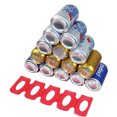 thumbnail image 1 of 1pcs Silicone Refrigerator Storage Rack Holder Mat Organizer Fridge Tin Can Storage Holder Mat Can Beverage Beer Rack (Red), 1 of 8