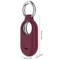 thumbnail image 4 of Funda Silicona Antigolpes Con Llavero para Galaxy SmartTag 2 (Vino) Rojo, 4 of 8