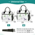 thumbnail image 4 of FORMRS Insulated Lunch Bag Unisex Large Capacity with Shoulder Strap, Purple Birds, 4 of 6