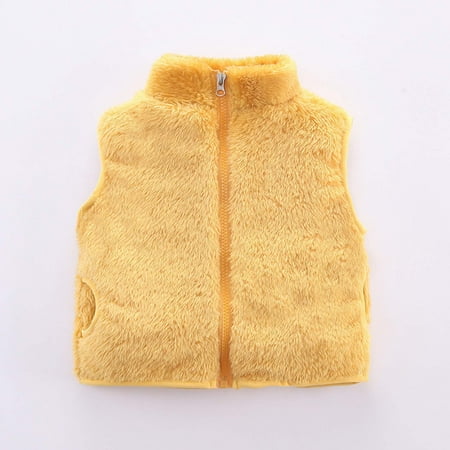 

Juebong Infant Baby Boys Girls Gifts Toddler Baby Grils Fleece Outwear Boys Zipper Solid-color Thick Kids Warm Coat