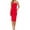 Red, variant on Moa Collection Women's Cotton Blend Midi Tube Dress  Soft & Stretchy Classic Comfort