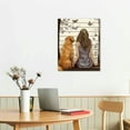thumbnail image 2 of COMIO  A Girl and Her Dog Wrapped Canvas Wall Art, Birthday Gift for Dog Mom, Dog Lover Women with Design, Name - And God Said I'll Send Them without Wings, 2 of 4
