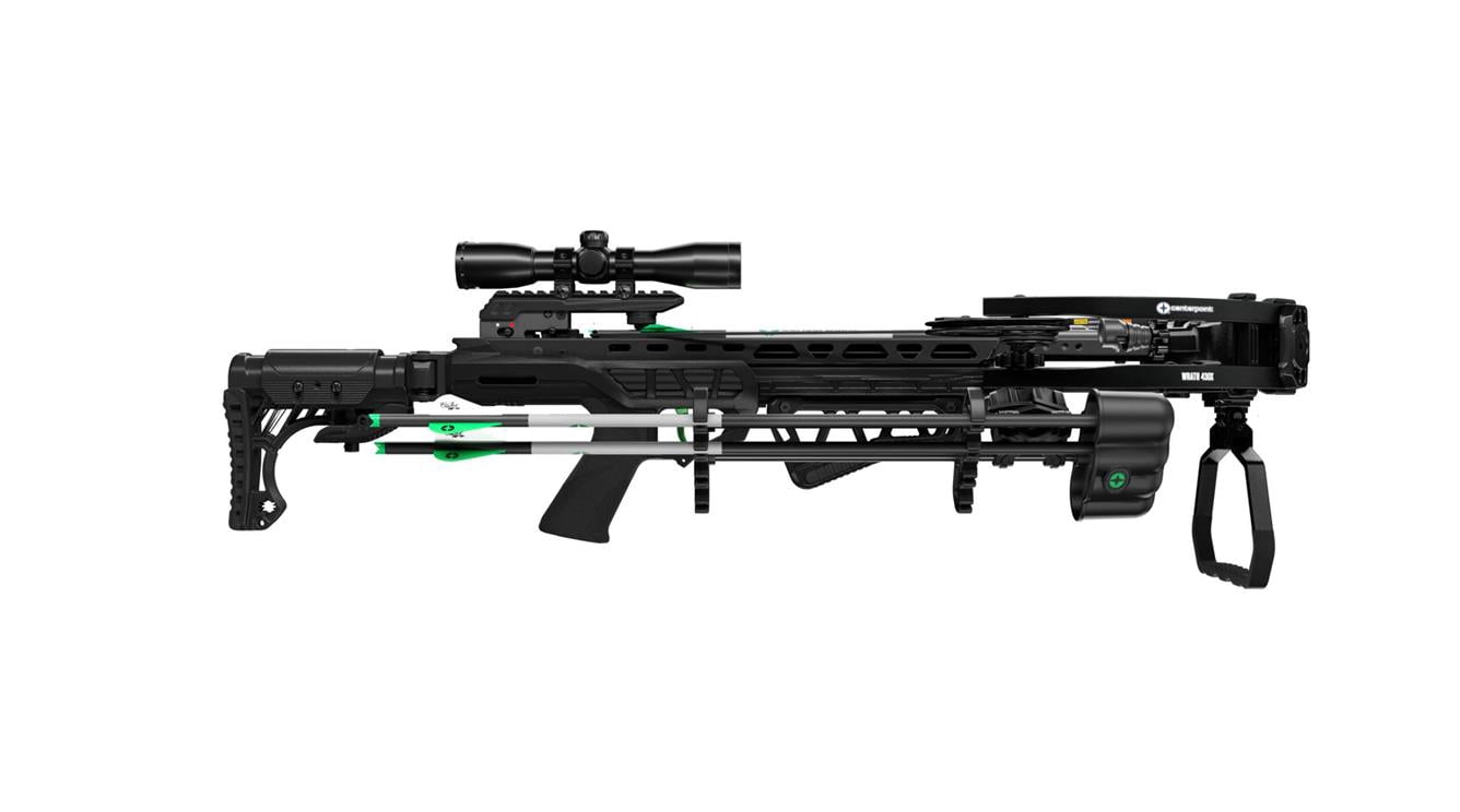 CenterPoint Archery Wrath 430 FPS Compound Crossbow with Full Accessory Package (Black)