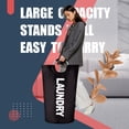 thumbnail image 6 of Caroeas 90L X-Large Laundry Basket (13 Colors), Waterproof Laundry Hamper, Tall Fabric tall Laundry Bag, Foldable Washing Bin with Aluminum Handle, Black, 6 of 6