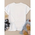 thumbnail image 3 of American Flag 250 Years Independence Day 2026 Patriotic T-Shirt For Women |   White 100% Cotton Crew Neck Short Sleeve |   Celebrate USA dom Holiday Graphic Tee |   Casual Summer Top |   Sizes S-XXXL, 3 of 5