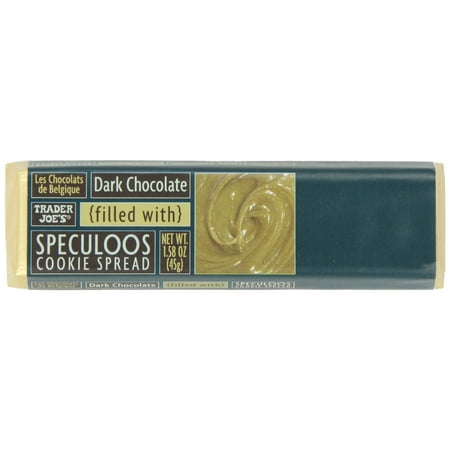 Trader Joe's Dark Chocolate Bars Filled with Speculoos Cookie