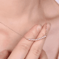 thumbnail image 2 of Round Cut Opal Pendant Necklace In 14k Rose Gold Finish - Opal October Birthstone - Opal Necklace Pendent - Wedding Necklace For Women, 2 of 2