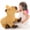 Capybara-Brown, variant on MaoGoLan 31'' Realistic Fox Stuffed Animal Large Stuffed Fox Pillow Plush Toy