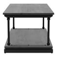 thumbnail image 4 of Furniture of America Drewden Wood 2-Piece Coffee Table Set in Antique Gray, 4 of 11
