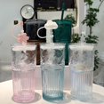 thumbnail image 5 of LOVEVER 20 OZ Iced Coffee Glasses Tumblers  Glass Cups with Lids and Straws for Ice Water  Juice  Tea  Milk  Smoothie and Cold or Hot Drinks, 5 of 5