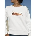 thumbnail image 2 of Abyssinian Mom Bathing Her Kitty Sweatshirt Women - Women Sweatshirt, White, 5XL, 2 of 4