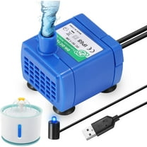 Pet Fountain Pump,Cat Water Fountains Pump Compatible Motor,for Replacement Cat Fountain Pump, Pet Water Fountain Motor(Bi-color LED light)