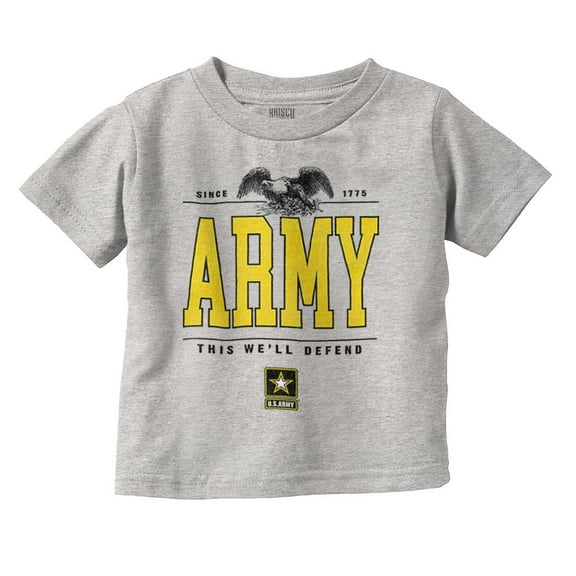 US Army Logo This We'll Defend Eagle Toddler Boy Girl T Shirt Infant Toddler Brisco Brands 12M