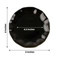 Efavormart 10 Pack | Black 6" Round Plastic Dessert Salad Plates, Disposable Appetizer Plates ...