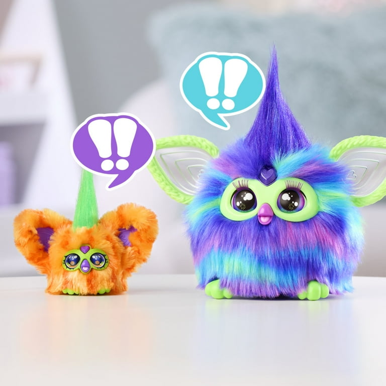 Furby Furblets Boo-Kin Mini Pumpkin Friend, Electronic Plush Toys