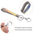 thumbnail image 4 of Uxcell Wrist Lanyard for Key Wristlet Strap Keychain Silver Keyring Black, 4 of 5
