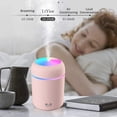 thumbnail image 4 of Colorful Mini Humidifier Cool Portable , USB Personal Desktop Humidifier for Car, Office Room, Bedroom,etc. Auto Shut-Off, 2 Mist Modes, Silent Air Humidifier - Pink, 4 of 6