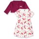 thumbnail image 1 of Hudson Baby - Conjunto de vestido y cárdigan de algodón para niña, diseño floral de otoño de 0 a 3 meses, 1 of 1