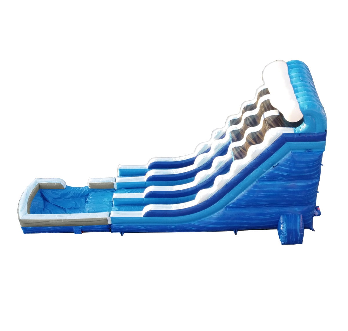 TentandTable Commercial Inflatable Water Slide, Blue Marble with Blower, 22 ft