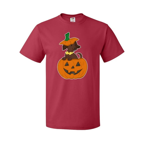 Inktastic Halloween Dachshund in Pumpkin T-Shirt