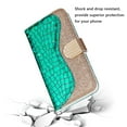 thumbnail image 5 of SaniMore for Samsung Galaxy S23 Ultra Wallet Case with Card Slot, Bling Sparkle Glitter Magnetic Clasp Purse Soft TPU + PU Leather Cover with Practical Bracket Shockproof Protection Shell, Green, 5 of 8