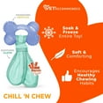 thumbnail image 5 of Nylabone Puppy Chew Freezer Bone Cloth Puppy Toy, Rubber Teething Chew Toy, Bacon Flavor, Small, 1 Count, 5 of 13
