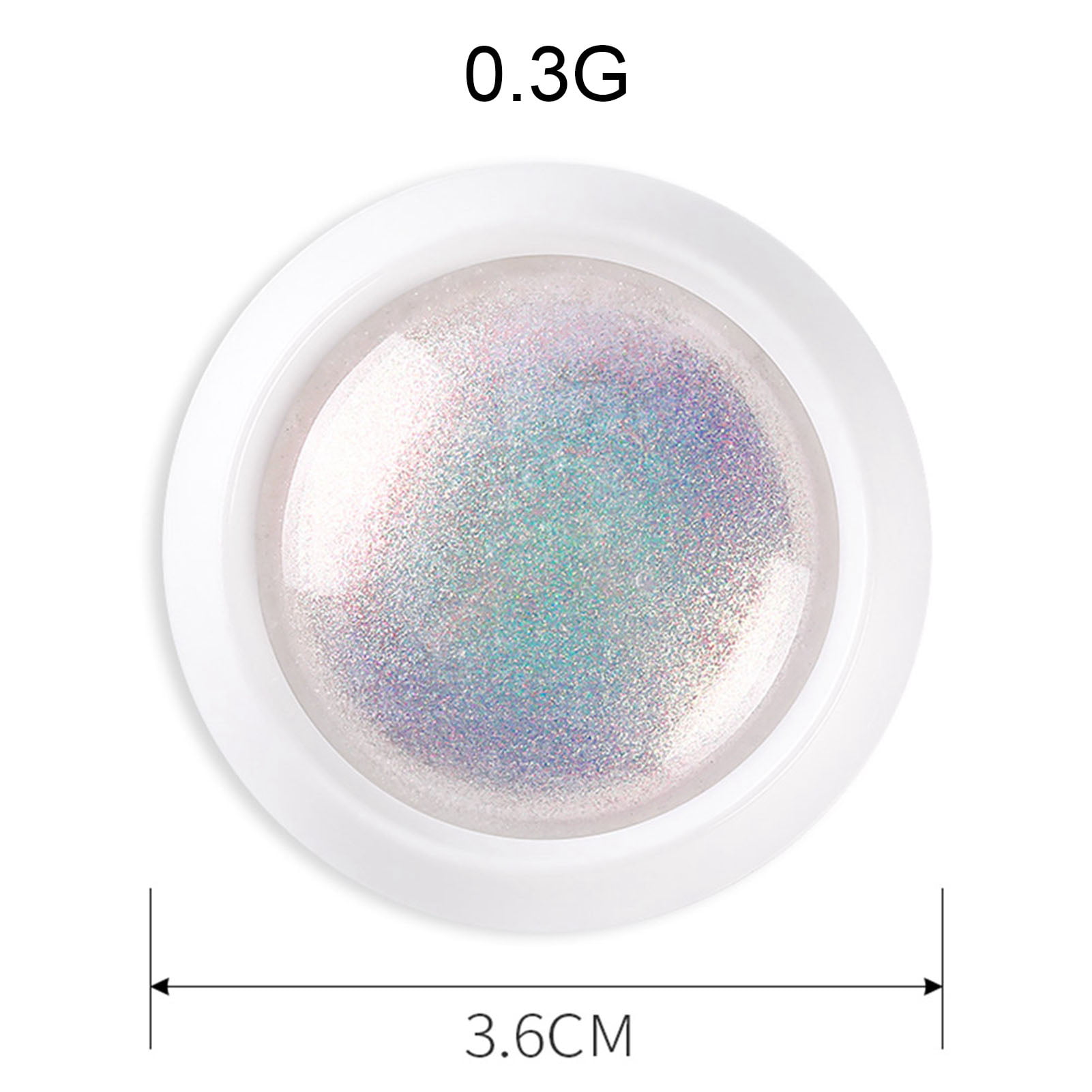 Saviland Pearl Chrome Nail Powder Set 12 Colors Mermaid Mirror Effect Nails Powder for Aurora Rainbow Glitter with Sponge Sticks, Size: 0.3g