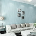 thumbnail image 5 of Non-Woven Wallpaper, Textured Wallcoverings, Modern Glitter Stripe Embossed Flocking Roll for Bedroom Living Room, Easy to Clean Durable Flame Retardant 53x910cm, 5 of 7
