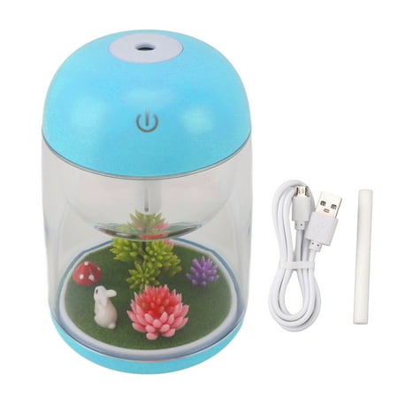 

2024 Micro Landscape Humidifier Cute Quiet 2 in 1 Ultrasonic Essential Oil Diffuser Humidifier for Bedroom Office Car Blue