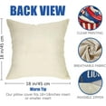 thumbnail image 2 of 4th of July Patriotic Decorative Throw Pillow Covers 18 x 18 Set of 4, Cupcake Popsicles Freedom America Land of The Free Liberty Outdoor Pillowcase, USA Sweet Summer Cushion Case Home Decor, 2 of 6