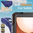 thumbnail image 2 of For Samsung Galaxy Tab A11+ 2025/Tab A9+ 2023 Case 11 inch (SM-X310/X315/ SM-X210/X216), 360 Hand Strap, Shoulder Strap, Kickstand, Rugged Drop Protection, Navy Blue, 2 of 6