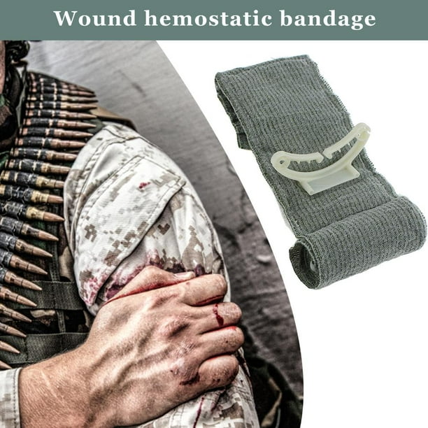Herida Hemostática Vendaje Sangrado Primeros Auxilios Entrenamiento 6 Pulgadas Tratar & ( )
