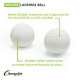 thumbnail image 2 of Champion Sports Lacrosse Balls in a Bucket: Regulation Training, Practice and Game Play Ball Set - 36 Count - NCAA and NFHS Certified - White, 2 of 6