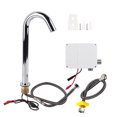 thumbnail image 2 of Touchless Bathroom Sink Faucet, G1/2in Thread Automatic Induction Sensor Water Faucet, Infrared Smart Single Cold Tap with Control Box, 2 of 7