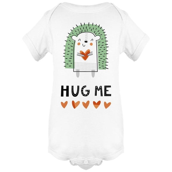 Hug Me Hedgehog Hand Drawing Bodysuit Infant -Image by Shutterstock, 6 Months