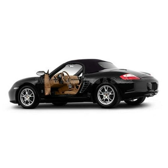 Sierra Auto Tops Convertible Top Replacement for Porsche Boxster 2005-2010, German A5 Canvas, Black, Heated Glass Window