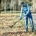 thumbnail image 4 of Walensee Garden Leaf Rake 64 inch Adjustable Folding Metal Leaves Rake Tools,Expandable Head from 7-22 inch,15 Tines Shrub Rake to Collect Leaf & Poop Among Lawn and Yards, 4 of 7