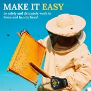 Apis Tactical Pro Beekeeping Gloves - Ventilated Heavy-Duty Work Gloves - Extra Large- White