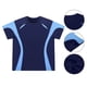 thumbnail image 4 of Ceisia Men's Athletic Short Sleeve T-shirt Color Block Round Neck Fitness Basketball Training Sport Tee Tops Blue L Gifts, 4 of 8