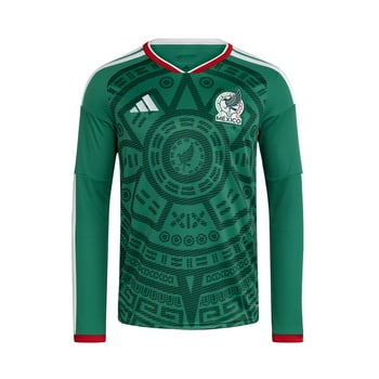 Jersey Playera Adidas de La Selección de Mexico Mundial 2026 de Manga Larga  Para Hombre