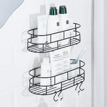 KINCMAX 2-Pack Corner Shower Caddy | Round Baskets | Stainless Steel
