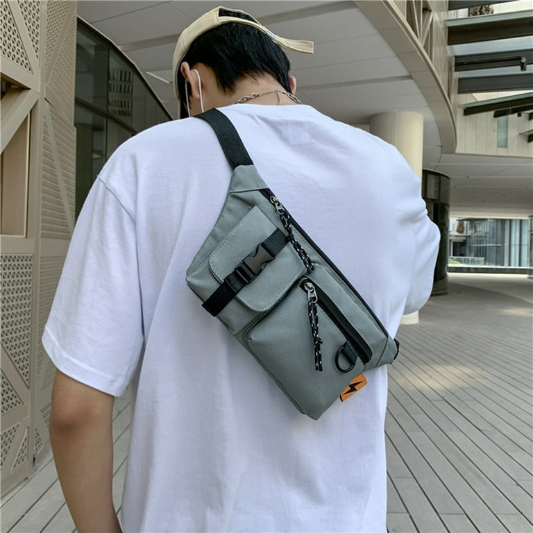 Street style Ladies Waist Bags Casual Hip hop Waist pack And Phone Pack  Unisex Shoulder Crossbody Chest Bags New Chain Belt Bags