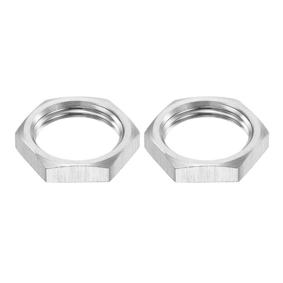 G3/8 Pipe Hex Thin Lock Nut, Locknut Female for Plumbing Stainless Steel 2Pcs