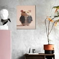 thumbnail image 3 of KLL Cute Mouse In Glasses Print Canvas Wall Art, Canvas Painting Prints Canvas Art Wall Decor Home Decoration for Living Room Bedroom Office, 3 of 6