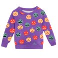 thumbnail image 2 of Sweatshirts for Boys Halloween Glow Print Crewneck Pullover Top Cozy Kids Boys Sweatshirts Size 11-12Y, 2 of 5
