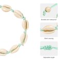 thumbnail image 5 of Pulsera de estilo hawaiano con conchas tejidas a mano, ajustable, para el tobillo, para vacaciones en la playa, para mujeres y niñas, 19-32 cm, 5 of 5