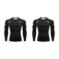 thumbnail image 1 of Qarigey Hombres Ropa interior térmica Medias elásticas Invierno Correr Cálido Manga larga Tops Ropa deportiva Fitness Culturismo 1609 verde 1609 verde,XL 2piezas, 1 of 6