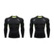 thumbnail image 4 of Sonducket Ropa interior térmica para hombre Deporte Medias elásticas de secado rápido Esquí Correr Ropa deportiva de compresión de manga 1609 verde,XXXL 2piezas, 4 of 6